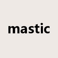 mastic是什么意思