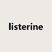 listerine是什么意思