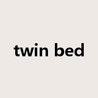 twin bed是什么意思