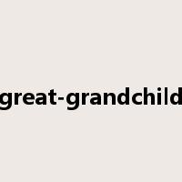great-grandchild是什么意思