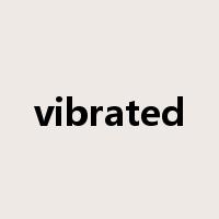 vibrated是什么意思
