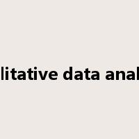 qualitative data analysis是什么意思
