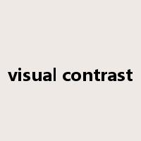 visual contrast是什么意思