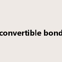 convertible bond是什么意思