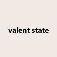 valent state是什么意思