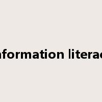 information literacy是什么意思