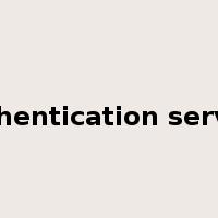 authentication service是什么意思