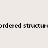 ordered structure是什么意思