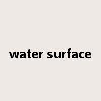 water surface是什么意思