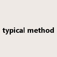 typical method是什么意思