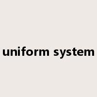 uniform system是什么意思