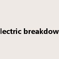 electric breakdown是什么意思