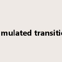 stimulated transition是什么意思