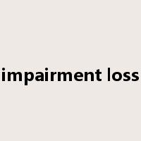 impairment loss是什么意思