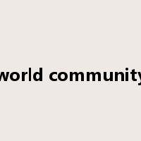 world community是什么意思