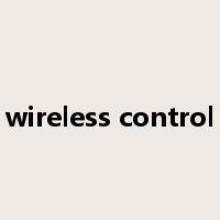 wireless control是什么意思