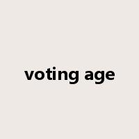voting age是什么意思