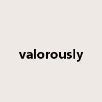 valorously是什么意思