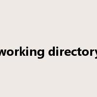 working directory是什么意思