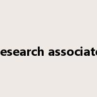 research associate是什么意思