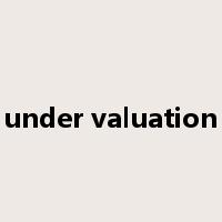 under valuation是什么意思