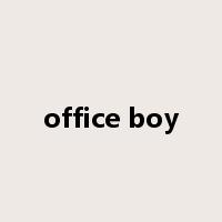 office boy是什么意思