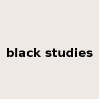 black studies是什么意思