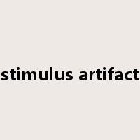 stimulus artifact是什么意思