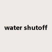 water shutoff是什么意思