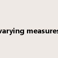 varying measures是什么意思
