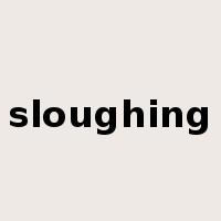 sloughing是什么意思