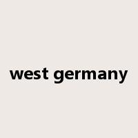 west germany是什么意思