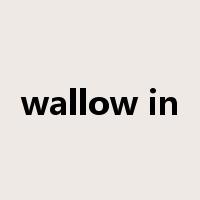 wallow in是什么意思