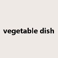 vegetable dish是什么意思