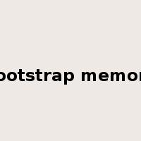 bootstrap memory是什么意思