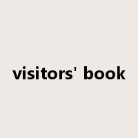 visitors' book是什么意思