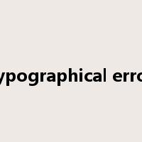 typographical error是什么意思