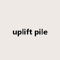 uplift pile是什么意思