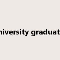 university graduates是什么意思