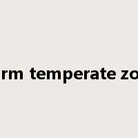 warm temperate zone是什么意思