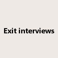 Exit interviews是什么意思