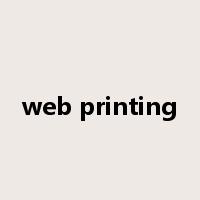 web printing是什么意思
