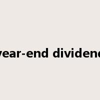 year-end dividend是什么意思