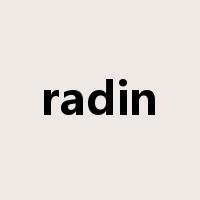 radin是什么意思