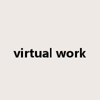 virtual work是什么意思