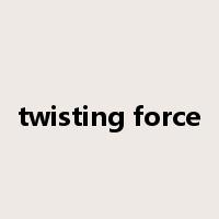 twisting force是什么意思