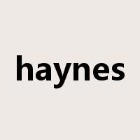 haynes是什么意思