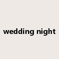 wedding night是什么意思