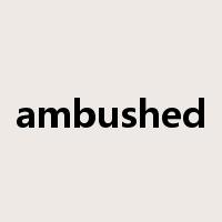 ambushed是什么意思