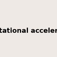 gravitational acceleration是什么意思